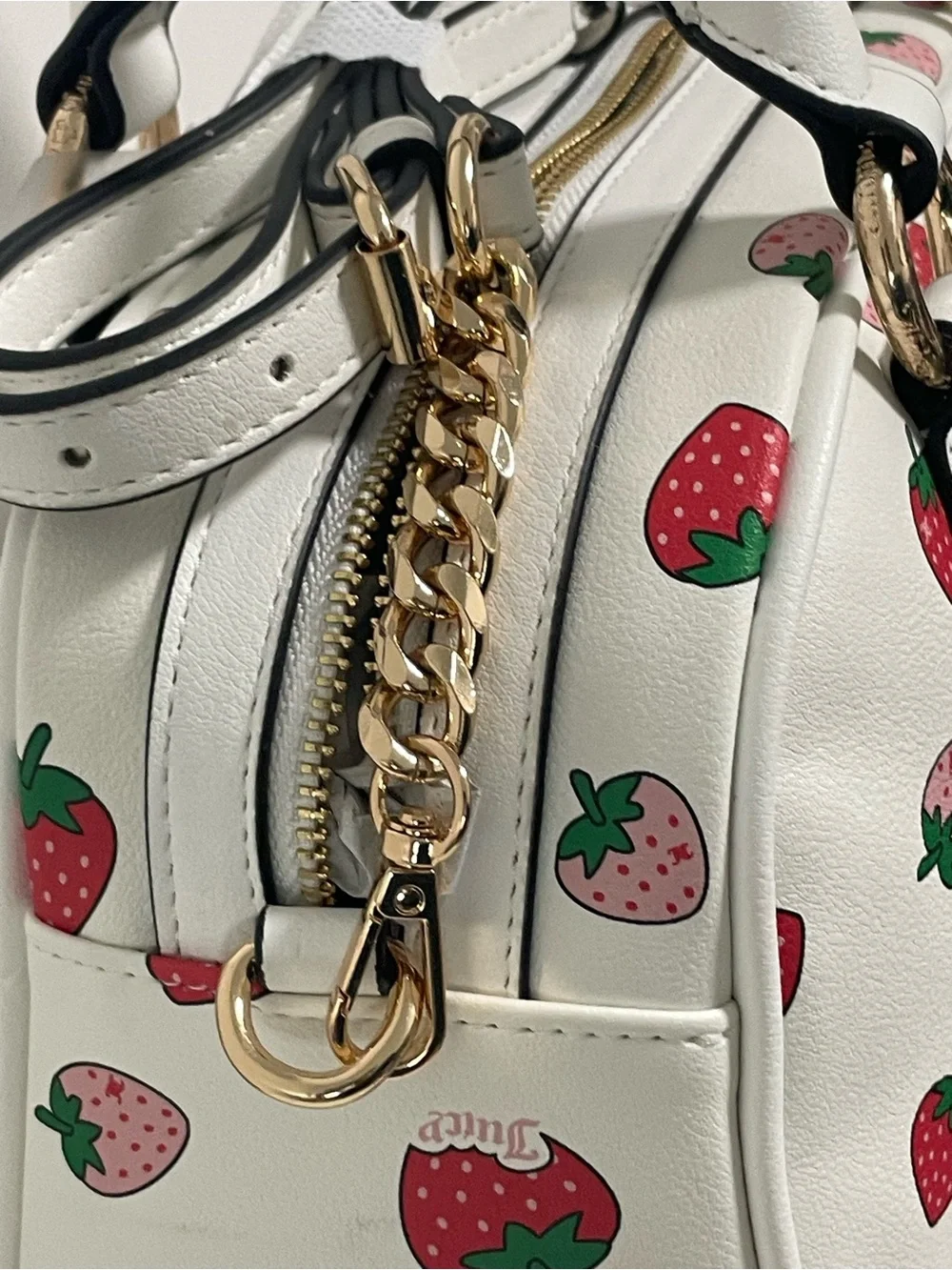 Juicy Couture Sweet N Juicy Bowler Bag - White Multi/Angel